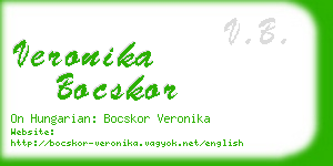 veronika bocskor business card